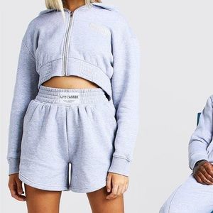 Boohoo sweater and short set